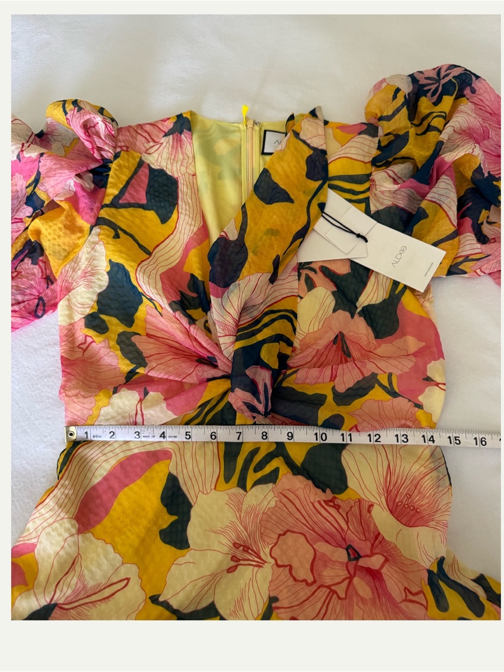Alexis Zora Floral Mini Dress Size Medium - Picture 15 of 16